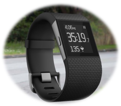 Fitbit Surge Wristband, wearable iot products, internet of things on sport